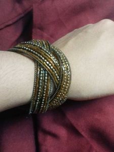 Bronze Coloured Beaded Bracelet