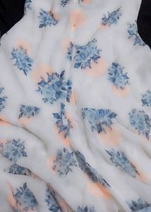Floral Print Chiffon Top Xxl