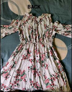 Offshoulder Floral Mini Dress