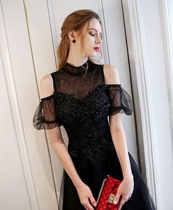 Luxury brand-new without tag, black lace up, Dress