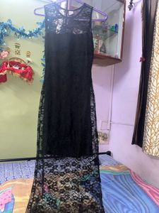 Elegant Black Lace Dress