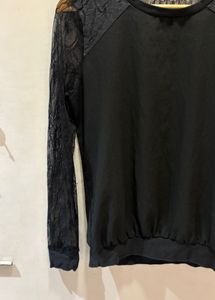 Elegant Black Lace Top