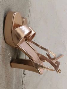 Rose Gold Platform Heels
