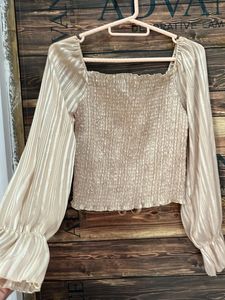 Elegant Champagne Blouse