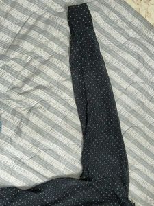 Mesh polka dot shirt