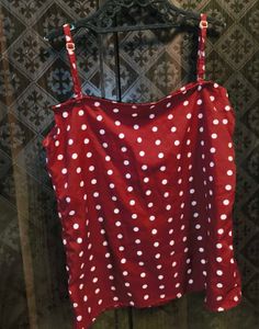 Red Polka Dot Cami Top
