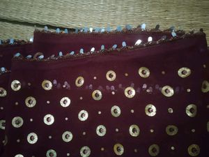 Maroon Saree