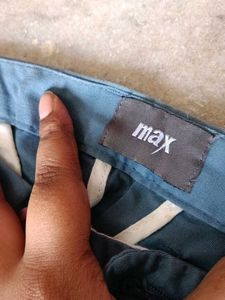 Max Blue Casual Pants