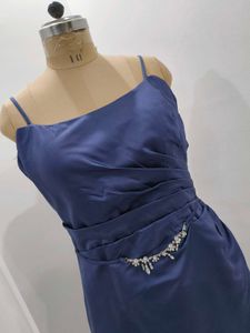 Elegant Navy Blue Gown