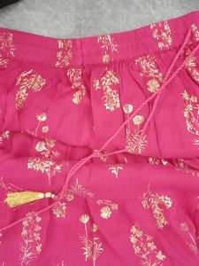 Pink &amp; Gold Ethnic Skirt