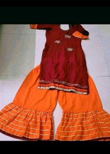 Very attractive ghrara suit &amp; duppata for festival