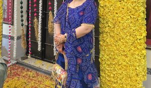 Beautiful Frill Dupatta Bandhej