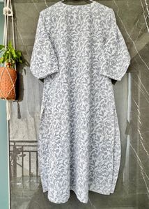 Floral Print Grey White Co Ord Set