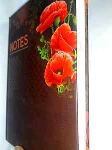 Hard Cover floral Notebook Har