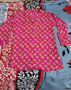 Pink Short Kurti