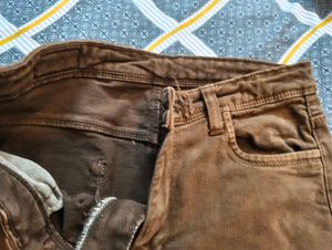 Brown Denim Jeans