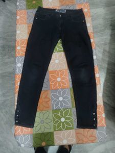 Stylish Black Denim Jeans