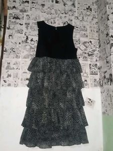 Tiered Animal Print Dress