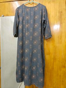 Gray Printed Kurti