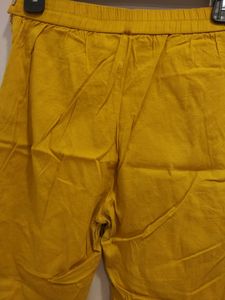 Yellow Cotton Pant