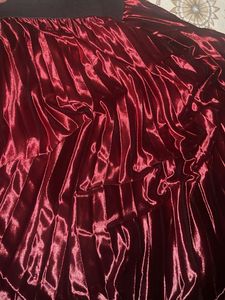 Stretchable Maroon Ombre Skirt