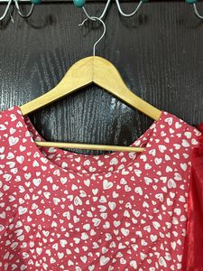 Puff Sleeve Heart Top