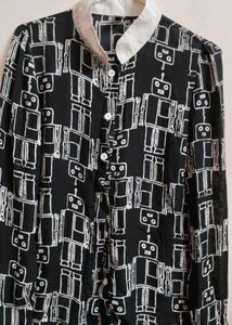 Printed Black &amp; White shirt