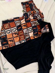 Vintage FENDI Print Shirt Type Top