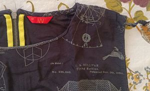W Black Kurta