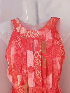 Backless Floral Maxi Dress
