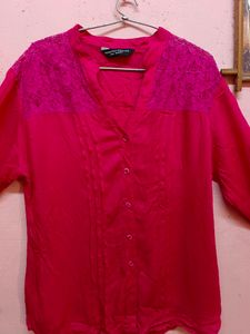 30rs Off🚚 Unused Hot Pink Shirt/Top(Women&#39;s