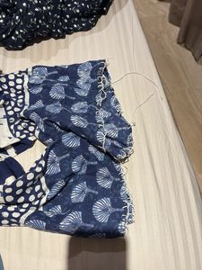 Ethnic Blue &amp; White Pants