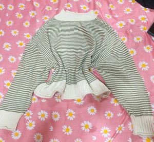 Striped Knit Sweater