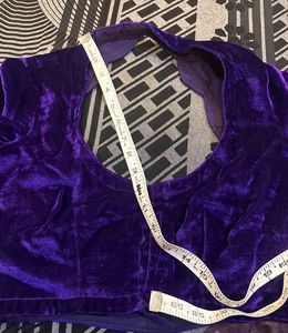 Imported Pure Chiffon Saree With Velvet Blouse