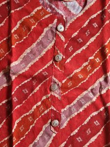 Bandhej Print Beautiful Kurti For Women