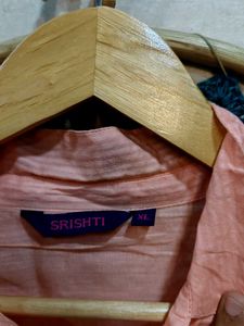 Brand New Peach Coloured Pure Cotton XL
