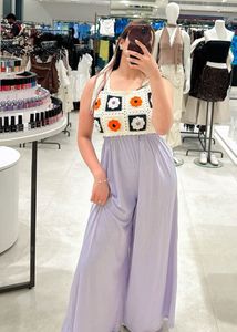 Two Piece - Jumpsuit With Floral Top