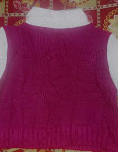 Stylish Purple &amp; White Knit