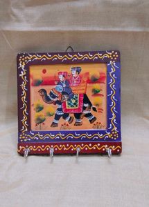 Handed painted wooden key holder