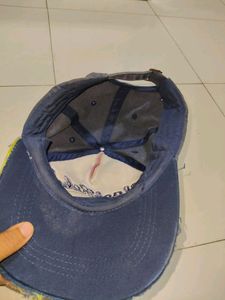 Vintage Black Rebel Distressed Baseball Cap