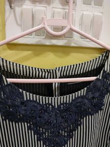 Striped Lace Top Bust 34/36