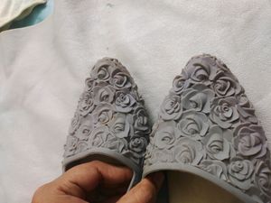 Women Grey Wedges Footwear