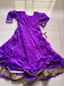 Purple Anarkali Dress