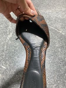 Zara Animal Print Slides