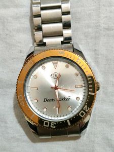 Denis Parker Two-Tone Watch, with rotate able anal