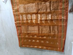 Mustard Colour Saree Fall Done