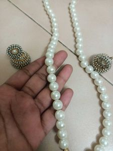 White Thread Jewellery Set 🤍