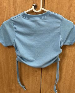 Blue Crop Top