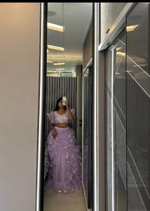 Designer Lehenga, diamond embellished blouse