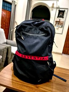 Black 'ESSENTIALS' Backpack